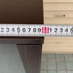 ★オシャレ★キッチン収納 キャビネット スライドカウンター付 木目調・高さ89cm×横幅60cm×奥行き39.5cm ※詳しい状態等は現物にてご確認ください。 の画像