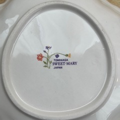 富永 Tominaga sweet-mary 花柄 プレート 陶器 2枚セットの画像