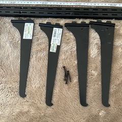 足場板２枚付きファション棚受の画像