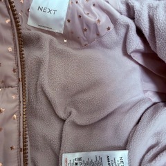 ピンク 星柄 ファー付きジャンプスーツ　95の画像