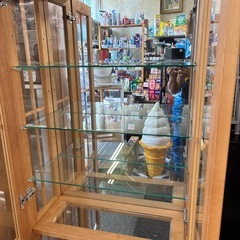 大川家具　コレクションケースの画像