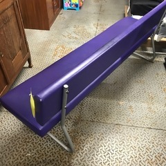 ジャングルジャングル貝塚店　ベンチ　ブルー　ロビーチェアー　オフィス　貝塚市　二色浜　リサイクルショップの画像