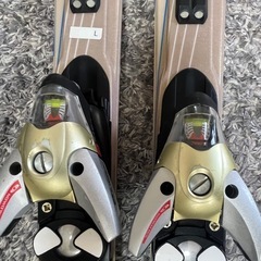 SALOMON DEMO08W スキー板　ビンディング　ストック　ケース他　5点の画像