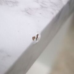 センターテーブル 90×45cm LT-4394 ホワイト系 大理石調 フリーテーブル ☆ 札幌市 北区 屯田 の画像