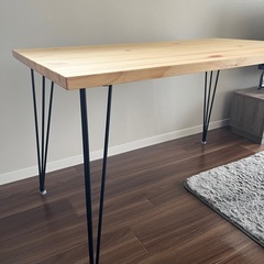 【美品】LOWYA ダイニングテーブル デスク 木目調の画像