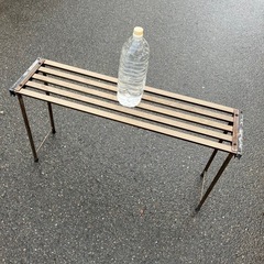 棚椅子 天面アルミ（脚は鉄パイプ）の画像