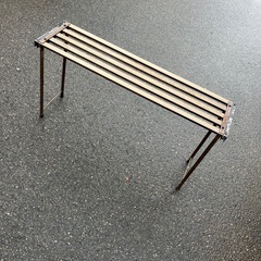 棚椅子 天面アルミ（脚は鉄パイプ）の画像