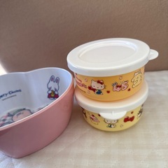 ほぼ未使用 サンリオ キティちゃん 子ども用食器セットの画像