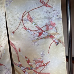 着物素材リメイク暖簾　横幅〜110–丈幅〜80!
の画像