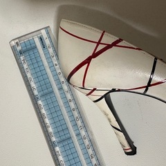 DIANA ハイヒール 23cm ホワイト/レッドの画像