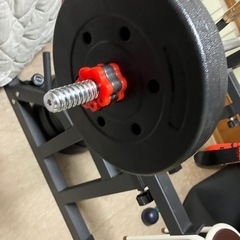 ホームジム バーベル60キロ バーベルスタンドの画像