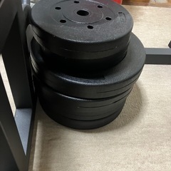 ホームジム バーベル60キロ バーベルスタンドの画像