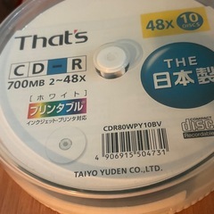 日本製CD-R 未使用ディスク９枚の画像