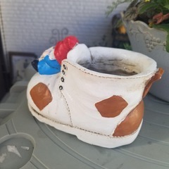 ☆お取引中☆　　ブーツ型　植木鉢　多肉の寄せ植えに！の画像