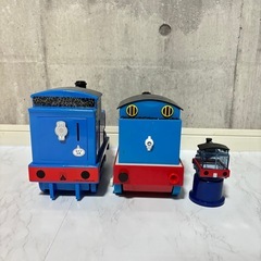 【美品 おまけ付き】トーマス サウンド 音なる 赤ちゃん 子供 喜ぶ おもちゃ 知育 指先運動 貯金箱 機関車 プラレール 電車 新幹線 動く まとめ売り セットの画像