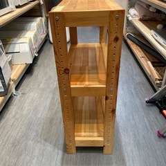 【木製3段オープンシェルフ】クリーニング済み【管理番号】1222 橋の画像