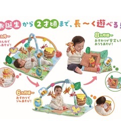 くまのプーさん ベビージム てあそびいっぱい！おうちにへんしんジムの画像