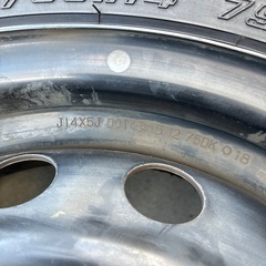 スタッドレスタイヤホイール付き165/65R14の画像