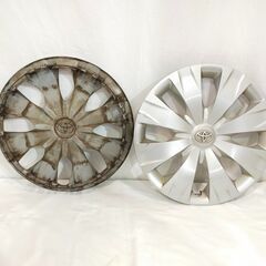 年末年始営業のお知らせ】12月29日～1月4日までお休みとさせていただきます △ TOYOTA トヨタ 純正ホイールキャップ 15インチ 15インチホイールカバー  ホイールキャップ 4本 1台分 42602-28430 キズ、汚れありの画像