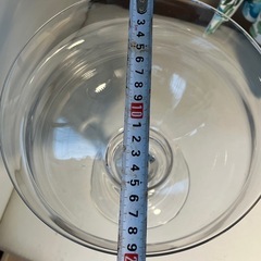 ガラス製　フラワーベース　花瓶　金魚鉢ワイングラス　アンティーク　インテリアの画像