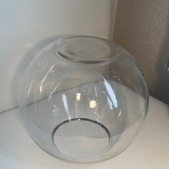 円球ガラス花瓶　金魚鉢　フラワーベース　小物入れ　アンティーク　花器の画像