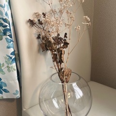 円球ガラス花瓶　金魚鉢　フラワーベース　小物入れ　アンティーク　花器の画像