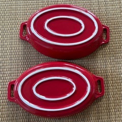 耐熱グラタン皿2枚★大きめ★クリスマスの画像