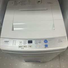 ★来店限定 　アクア　全自動洗濯機4.5㎏　AQW-S45D-Wの画像