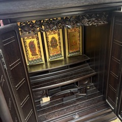 上置仏壇 観音黒檀上置仏壇 国産仏壇 唐木仏壇 仏教 小型仏壇 コンパクト 日本製 の画像