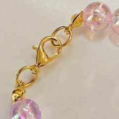 ⊰✿ハンドメイド✿⊱ ブレスレット 一点物 ハートチャーム 19cmの画像