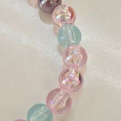 ⊰✿ハンドメイド✿⊱ ブレスレット 一点物 ハートチャーム 19cmの画像