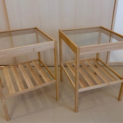 IKEA    サイドテーブル【2個セット】美品の画像