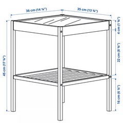 IKEA    サイドテーブル【2個セット】美品の画像