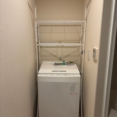 （譲り先決まりました）ニトリ　洗濯機ラックの画像