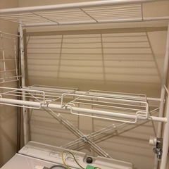 （譲り先決まりました）ニトリ　洗濯機ラックの画像