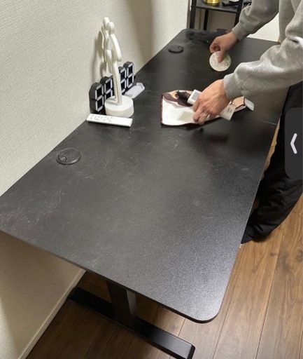 ブラック 120×60 電動式昇降デスク FlexiSpot
