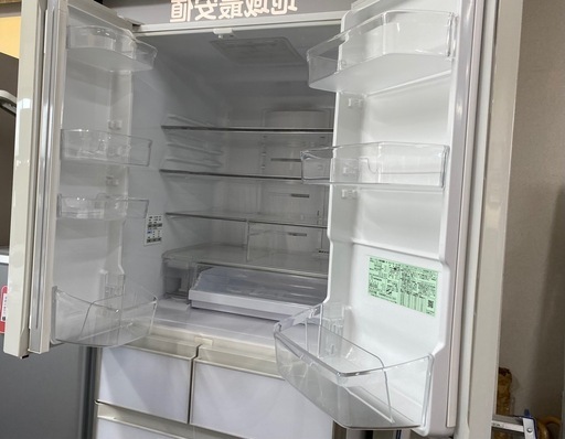 HITACHI 日立 2020年 R-X51N 505L 6ドア 冷凍冷蔵庫 ガラスドア (買取