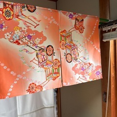 素敵な柄、着物リメイク暖簾のれん！！の画像