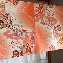 素敵な柄、着物リメイク暖簾のれん！！の画像