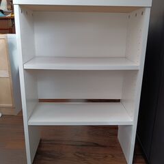 3段マルチシェルフ　カウンターシェルフ　収納　ラック　白　ホワイト　可動棚　サイズ（約）幅60×奥29×高87　　■近隣配送無料 買取GO‼　栄和店の画像