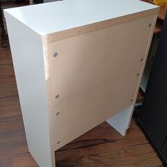 3段マルチシェルフ　カウンターシェルフ　収納　ラック　白　ホワイト　可動棚　サイズ（約）幅60×奥29×高87　　■近隣配送無料 買取GO‼　栄和店の画像