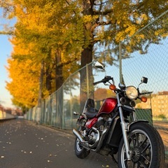 旧車、希少車、実質ワンオーナー！ホンダNV400カスタム　国産アメリカン、Vツイン、予備部品多数差し上げます！の画像