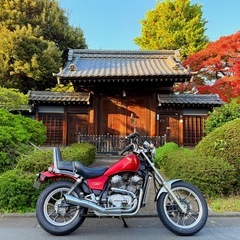 旧車、希少車、実質ワンオーナー！ホンダNV400カスタム　国産アメリカン、Vツイン、予備部品多数差し上げます！の画像
