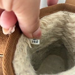 ムートンブーツ19cmの画像