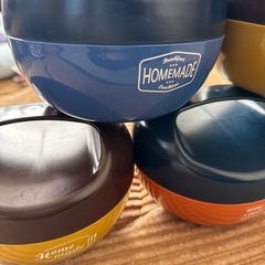 フタ付きお弁当箱 丼タイプ 5個セットの画像