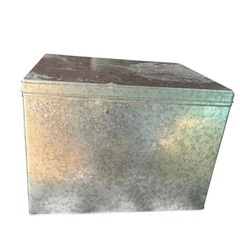 無印良品　シルバー　トタンボックス　ブリキ　ボックス　収納の画像