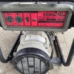 A-282△ v 岐阜発/ 新ダイワ/ EGM24L/ 発電機/ 50/60Hz/ 実動 動画ジェネレーター/ 現状品/ R7.5/9 △の画像