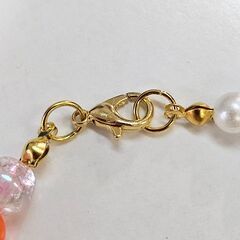 ⊰✿ハンドメイド✿⊱ カラフルビーズブレスレット 21cm 一点物の画像