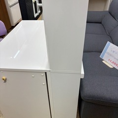 《リユースマン倉敷》学習デスク 勉強机 イス 4点セット ブルー の画像