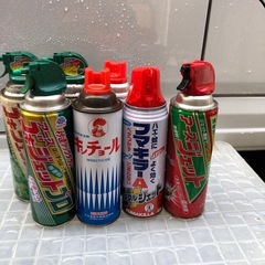 決まりました。　　無料　非対面　中古　⑤殺虫剤いろいろ　ぼぼ満タン　7本セットの画像